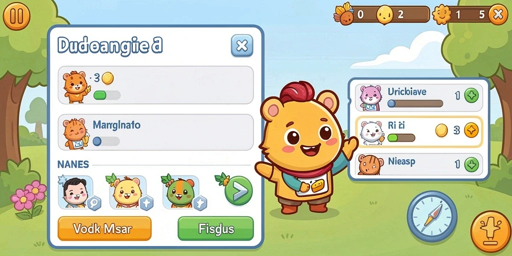 Sistem level dan reward yang menarik.